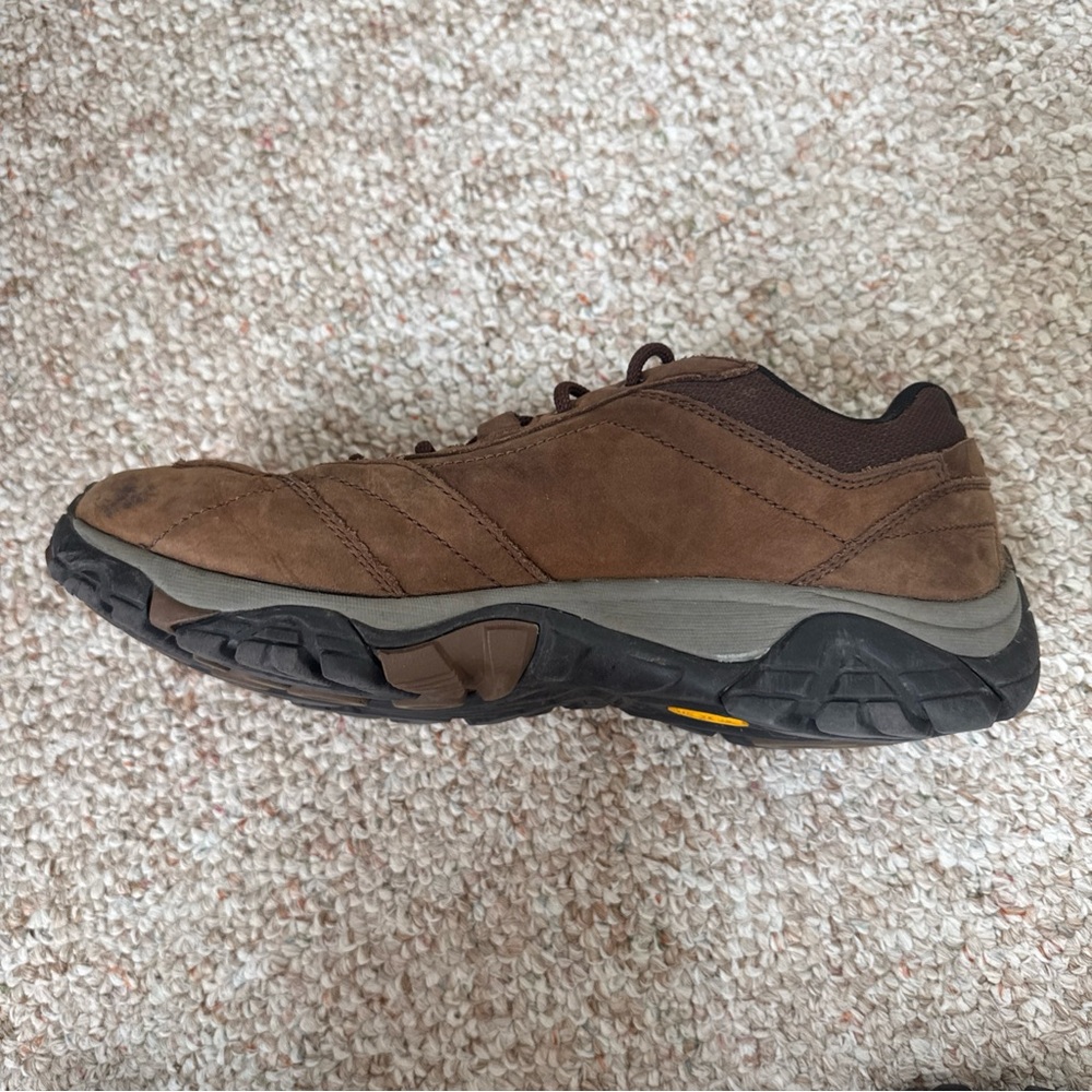 Merrell Men’s Moab Adventure Waterproof Brown Leather Shoes 10.5 Vibram - Picture 10 of 11